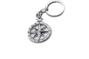 Publilancio srl Portachiavi in metallo ROSA DEI VENTI bomboniera tema mare