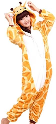 Women Men Adult Giraffe Unisex Anime Christmas Halloween Carnival Cosplay Kigurumi Outfit Costume Onesies Pajamas Romper Clothing Piece suits