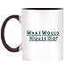 Produktbild What Would House Do Design bicolor Tasse mit Burgund Griff & Innen