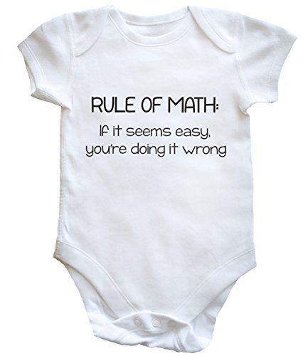 HippoWarehouse rule of math baby vest boys girls