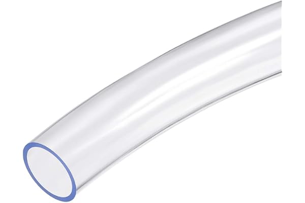 sourcing map Tuyau PVC Vinyle Souple Transparent Clair 25mm IDx30mm OD 1Mètre/3.28ft Tuyau Flexible Plastique