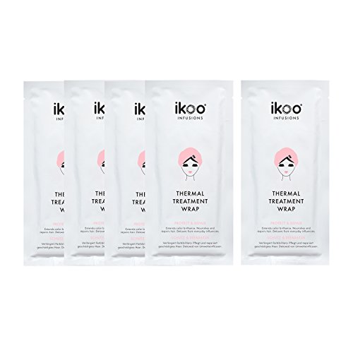 ikoo Haarmaske Thermal Treatment Wrap mit Protect & Repair Mechanismen für ein Wellnesserlebnis und eine Haar-Intensivpflege, geeignet für jede Haarstruktur und -farbe – das Original von ikoo - 3