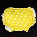 Baby Girl Ruffle Panties Bloomers Diaper Cover with Dots S (Yellow)