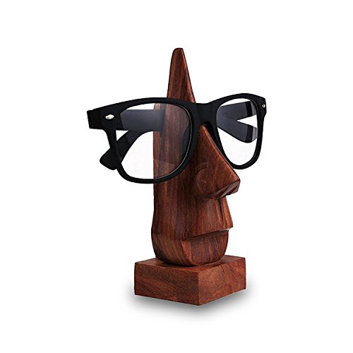 Khandekar - Soporte para Gafas (Madera, 15 cm), Color marrón