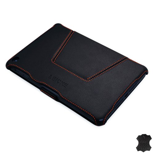 MANNA iPad Mini 3 und Mini 2 Retina Ultraslim Leder Tasche Case Etui Sleeve Cover Schutzhülle Hülle, III. Generation mit Easystand & CleverStrap, Echtleder | Autosleep – Funktion - 6