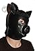 Produktbild Latex Black Gum Gummisau Eber Ganzkopfhaube Maske Männlich Weiblich Mann eine Frau Puppe Hog Haustier-Tier -Fetisch