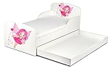Leomark KINDERBETT 140×70 mit Schublade Funktionsbett Einzelbett mit Matratze Motiv: Gute Fee Sehr Einfache Montage, Bettkasten - 2
