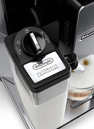 De’Longhi Eletta Cappuccino ECAM 45.766.B Kaffeevollautomat (Digitaldisplay, integriertes Milchsystem, Lieblingsgetränke auf Knopfdruck, Herausnehmbare Brühgruppe, 2-Tassen-Funktion) schwarz - 4