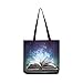 Produktbild Bezaubertes Buch Magic Glows Darkness Canvas Tote Handtasche Schultertasche Crossbody Taschen Geldbörsen für Männer und Frauen Einkaufstasche