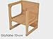 Produktbild Holzspielzeug-Peitz Kinder-Wende-Stuhl 8030 - Kindergarten-Möbel Massivholz - Tisch/Stuhl