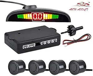 Auto Addict Car Reverse Parking Sensors Assistant Black Color for Toyota Corolla Old(2004-2008)