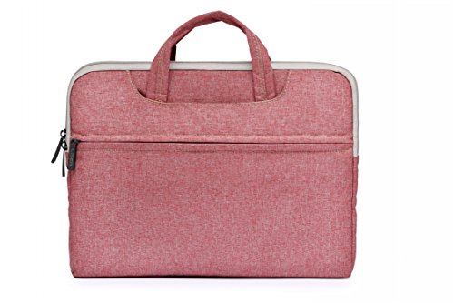 LISEN@ 13,3 Zoll wasserfeste und 360° stoßfeste Aktentaschen als Schutz für Ihren Laptop/Notebook mit Handgriff (13,3, Rosa) - 3