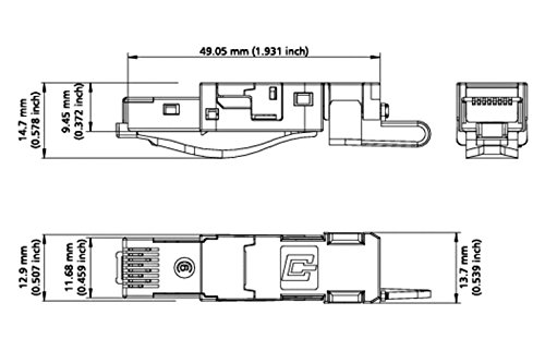 Metz Connect Feldkonfektionierbarer 8-adriger RJ45-Stecker E-DAT Industry Cat.6 IP20 field plug, 1 Stück, 1401405012-I - 2