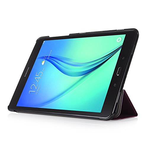 iHarbort® Samsung Galaxy Tab A 9.7 Hülle Case Tasche mit Standfunktion Auto Wake up Sleep PU Leder hüllen für Samsung Galaxy Tab A 9.7 (SM-P550 P555 T550 T555) Smart Cover mit Auto Sleep Wake up / Standfunktion (Galaxy Tab A 9.7, lila) - 3