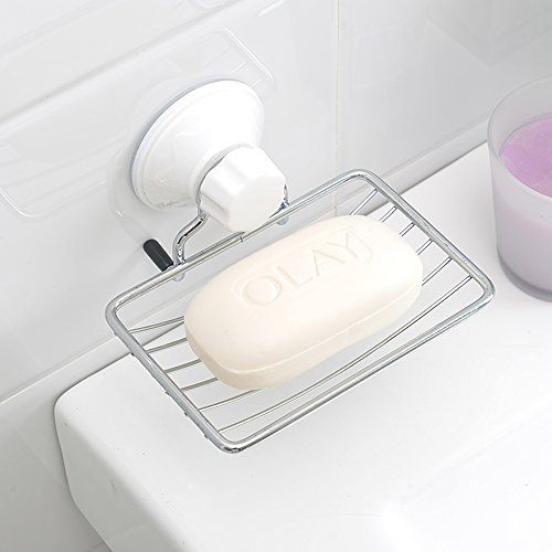 logei® Saugnapf-Seifenhalter Seifenablage Seifenschale Seifenhalterung soap holder Saugkraft wasserdichte, Befestigen ohne Bohren - 3