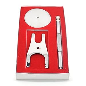 Saaqaans SRS-0150 Quality Chrome 2 in 1 Shaving Razor & Brush Stand in Silver - Image 3