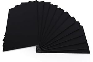 ‎FOGARI FOGARI 12 Stücke A3 Schwarz Schaumstoffboards, (42 x 29.7cm) Schaumstoffplatte (Foam Board) Leichtschaumplatte 5mm Schaumstoffplatte, Leichtschaumplatte für Präsentationen, Laden, Büro & Kunstprojekte