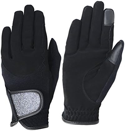 Roka Riding Gloves - VARIOUS COLOURS - VARIOUS SIZES (Medium, Black/Silver)