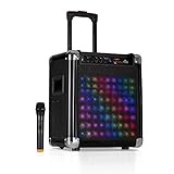 MULTIMEDIA: Der integrierte Mediaplayer der auna LED Party-Anlage bietet Zugriff auf MP3s und Musik von zahlreichen Datenträgern wie SD-Karten und USB-Sticks sowie kabelgestützt per AUX-Eingang von zahlreichen HiFi-Geräten.