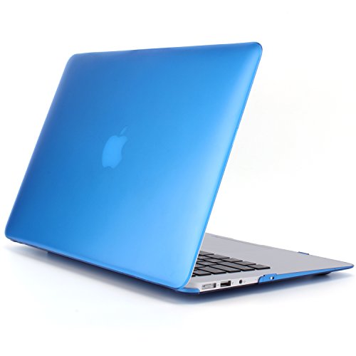 STONG Matte Gummierte Harte Schutzhülle mit Kickstand Ständer für Macbook Air 13 Hülle Cover Tasche Silicon Case Shell Hard Plastik mattiert SchutzTasche + tpu Tastatur-Schutzfolie(Blau,MacBook Air 13 A1369 / A1466) - 5