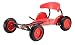 Produktbild BIKESTAR Original Kinder GoKart Rennkart Seifenkiste mit hochwertigen Luftreifen sowie Lenkung und Bremse für mutige Rennfahrer ab 6 Jahre  Natur Holz Edition  Rennwagen Rot