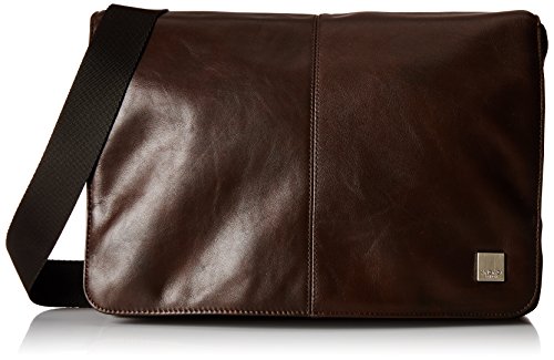Knomo Kinsale Weichleder Cross Body Messenger Bag 33 cm (13 Zoll) braun