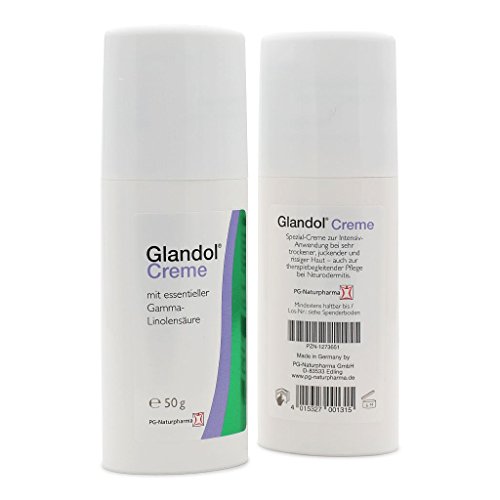 Neurodermitis Creme von Glandol®, Schuppenflechte Creme (Psoriasis) ✔ Neurodermitis Behandlung ✔ bei Neurodermitis, ✔ Neurodermitis Hautcreme, gegen trockene Haut, ohne Cortison, 50g - 5