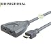 Produktbild VeLLBox HDMI Bidirektionale Switcher 2X1 mit Pigtail, HDMI Switcher Splitter 2 in 1 heraus, 2-Port-Switcher Pigtail Typ, Unterstützung Auflösung bis 4Kx2K, Grau