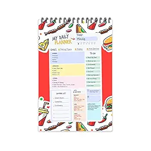 Food Theme Daily Planner Diary (A5 Size - 8.5