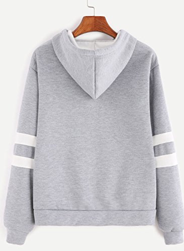 Minetom-Damen-Casual-Gedruckt-Streifen-Hoodies-Langarm-Jacke-Tops-Sweatshirt-Kapuzenjacke-Pullover-Crew-Neck-Mit-Kapuze-Sweatshirt