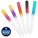 Bona Fide Beauty Crystal Nail Files - 5 Pack Czech Glass Nail Files with Cases - Best Glass Nail Files for Nail Care - Great Glass Fingernail Files for Fingernail Strengthener - File Nails Gently