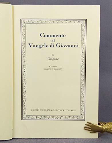 Commento al vangelo di Giovanni