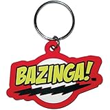 Big Bang Theory Bazinga Logo Rubber Keychain