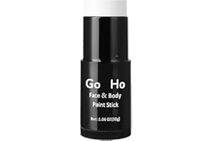 Go Ho Cream Blendable Stick(1.06 OZ),White Face Body Paint Stick - Oil Professional White Foundation for Halloween SFX Makeup