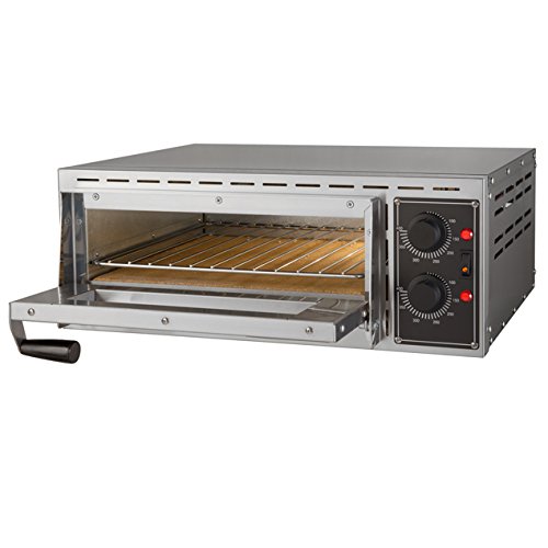 OldFe 3KW Forno Pizza Elettrico Professionale 350℃ Forno Per Pizza In Acciaio Inox 55 x 52x 43cm