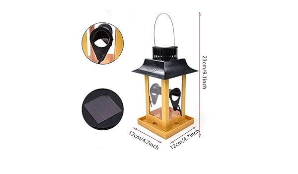 Rziioo Hanging Bird Feeder For Attracting Birds Outdoors Backyard