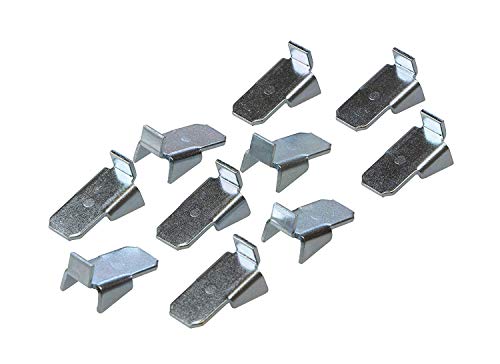 Gedotec Tablarträger Metall Regal-Bodenträger zum Einhängen in Schiene - VARI 10 | Stahl verzinkt | Halterung für Holz-Böden & Tablarböden | 20 Stück - Fachbodenträger für Regalträger-Schiene