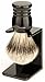Edwin Jagger Super Badger Shaving Brush with Drip Stand - Medium, Imitation Ebony