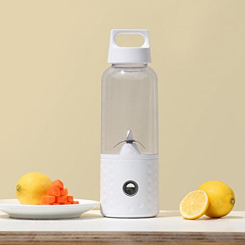 H Juicer Vitamer Electric Juice Cup Usb Rechargeable Household Portable Mini Juicer,White