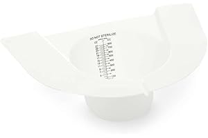 BODYHEALT Reusable Specimen Collector Hat-Urine Collection Hat – 27oz/800ml Graduated Urine Sample Cup with Pour Spout for Toilet, Nursing, Vomit & Stool-urine specimen collection pan