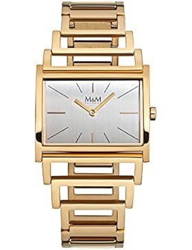 Damenuhr Light Line Edelstahl gold Quarz