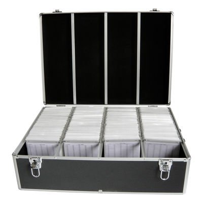 MediaRange BOX74 - Caja de almacenamiento para CD/DVD (espacio para 1000 discos), color negro