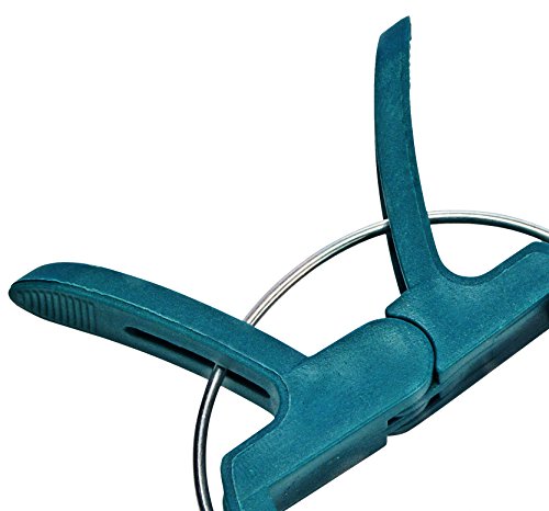 Jardinion Pflanzenclips 20er starke Pflanzenbinder Klammer, robustes Kunststoff, Rankhilfe Grün STK - 3