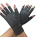 Produktbild Cuigu Unisex Arthritis-Handschuhe Texturiert, Halbfinger-Handschuhe für die Linderung der Gelenkschmerzen, Baumwolle Polyester, grau, S