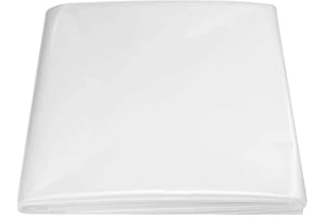 Baogu White Pond Liner Garden Pond HDPE 16S for Fish Pond Gardens Pools, UV-Resistant, Tear-Resistant, Environmentally Friendly (2 m x 2 m)