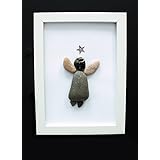 Steinbild - Pebble Art - Schutzengel