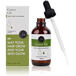 Huile de ricin (120 ml) Huiles de beauté pressées à froid pures et naturelles, adoucissant pour les cheveux, soin nourrissant pour la peau et les soins