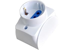 Techly 104721 Presa da Muro Italiana/Schuko 16A Bianco
