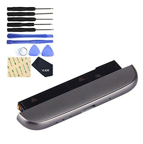 VEKIR Complete TYPE-C USB Chargeur Port Flex Cable Remplacement avec microphone Réarmement de l'enceinte pour LG G5 LS992 (Sprint) (Noir)