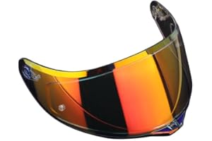 Mocoli Visiera Per Casco Agv K1 K3sv K5, Pellicola Di Ricambio Per Visiera Per Casco Da Moto Resistente Ai Raggi Uv Antiappannamento E Antigraffio Accessori Per Casco (Rosso Trasparente)
